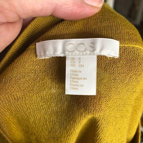COS Gold Mock Neck Sweater - S - Picture 9 of 10